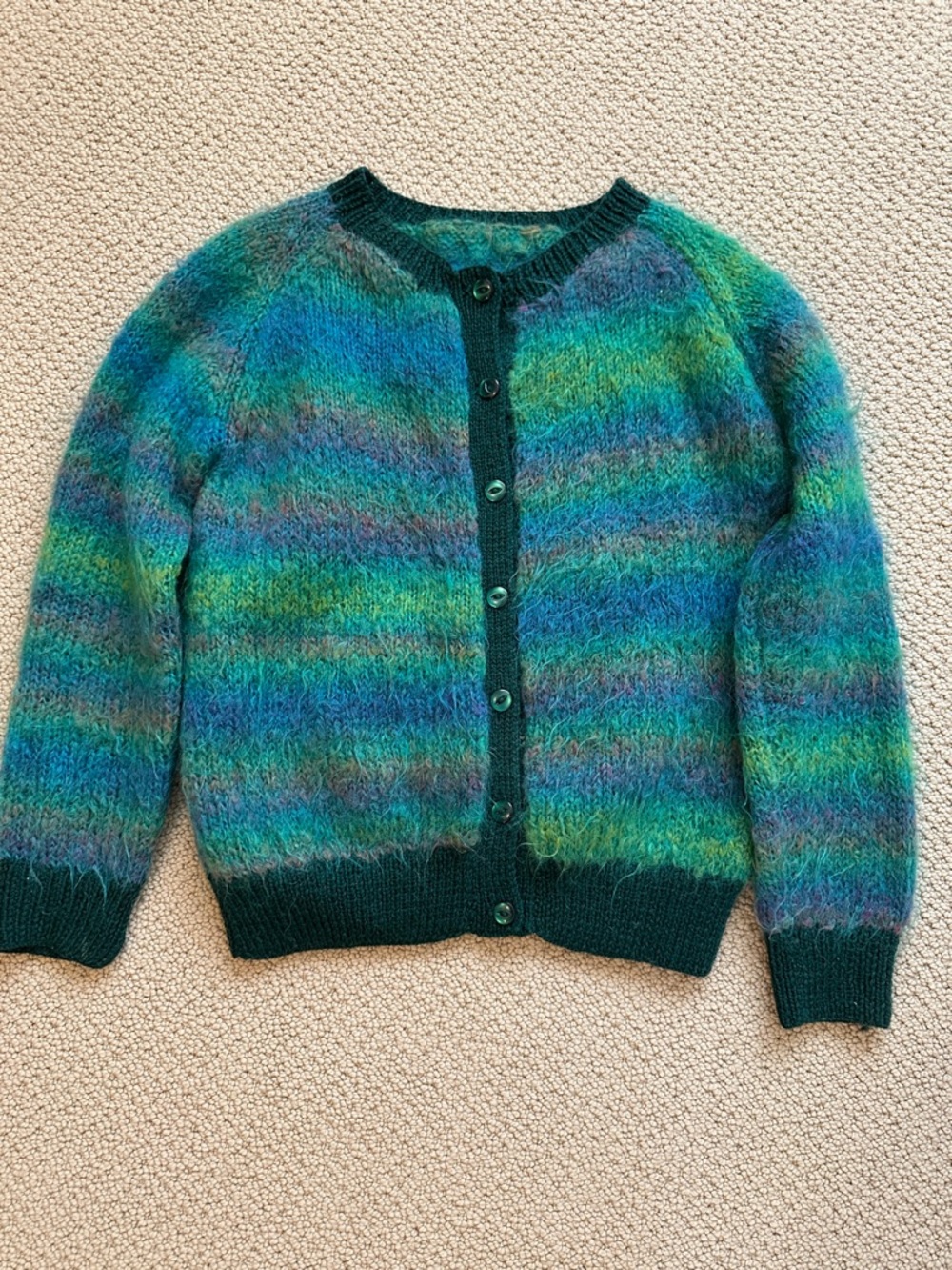 Multicolor hand made knit Cardigan